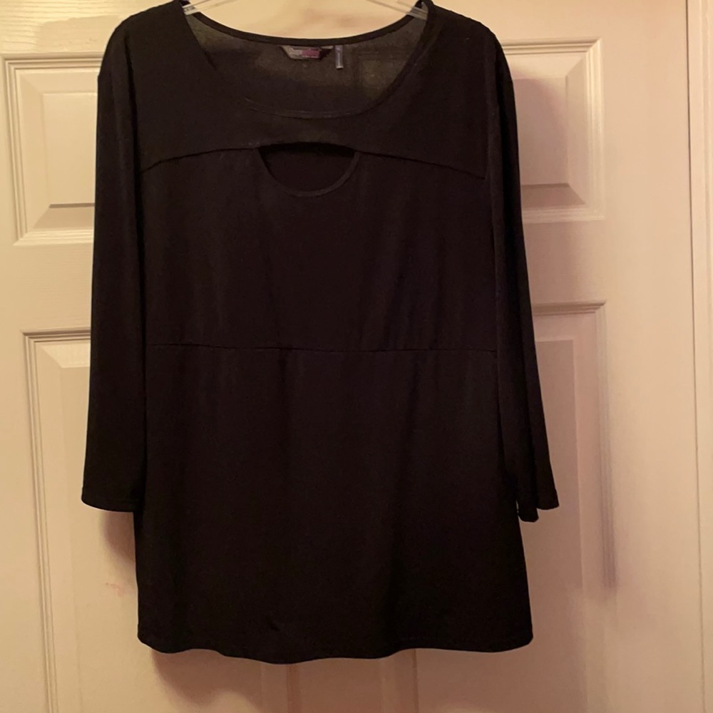 Ladies top with smoothing shape wear